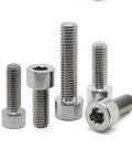 Premium Pure Titanium Hex Socket Head Cap Screws Grade 2 TA2 Heavy Duty Fasteners Spanning M1.6 To M10 Threads With A Straight Up 30mm Length