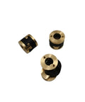 Upgrade Your Funssor V-Core 3.1 Printer With This Badass Z-Axis Lead Screw Decoupler Made From Super Durable Oldham Coupling Gear That Fits Perfectly And Keeps Things Running Smooth Without Any Skips Or Slippage Ever Again On Your Build Plate Setup., brass and black Oldham coupling Z-axis decoupler parts for 3D printer