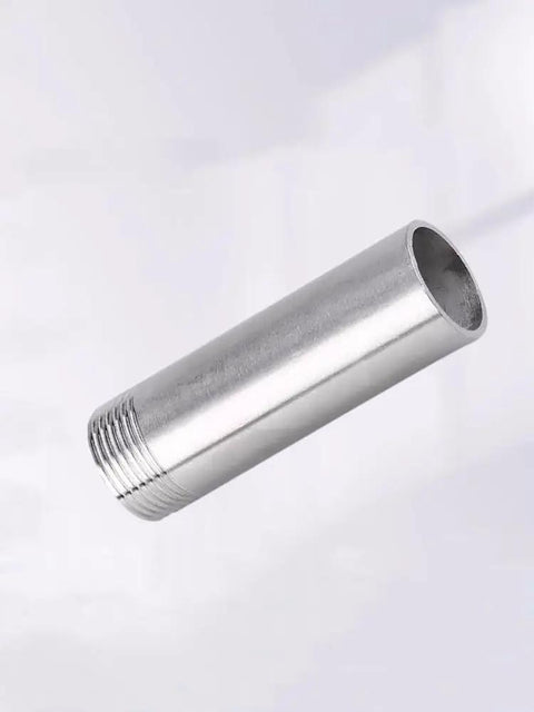 Stainless Steel SS304 Male Threaded Pipe Fittings Connector Set close-up showing single head with threads