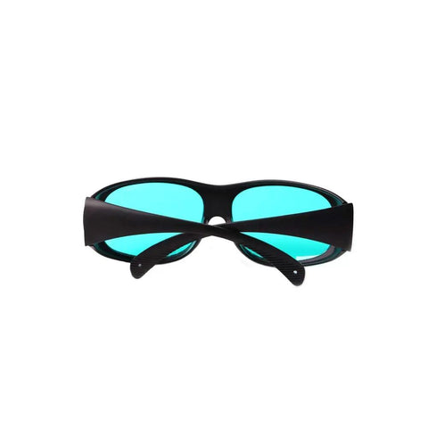 Top Shelf Laser Safety Glasses Featuring OD4+ Red Laser Protection Shielding 620 To 700 Nm Range High Definition Lenses front view.
