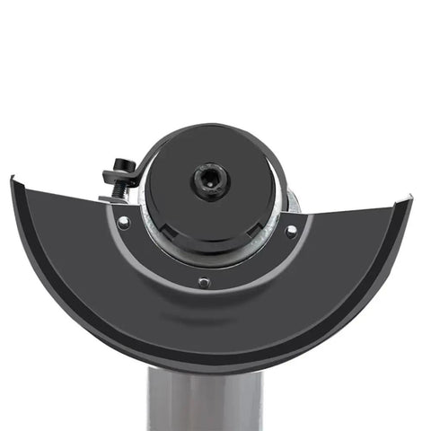 Heavy Duty 5 Inch Pneumatic Angle Grinder With 12000 RPM High Speed Rotation features steel shield and rotary head for metal work.