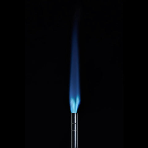 Trigger Start Propane Torch for Home Projects with webbed flame, demonstrating focused flame for precise control.