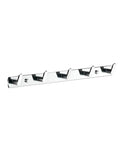 Heavy Duty Chrome Wall Hook Handles Daily Hustle In Bathrooms And Kitchens While Snagging Towels Keys And Coats To Stay Put On Tile Or Drywall Locks Down Solid With Zero Rust After Quick Install - five hook design displayed.