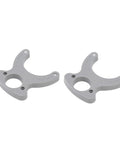 High Precision Insertion Plate Key Set For Carpentry And Wooden Router, Portable Plastic Key Tool, two gray U-shaped keys.
