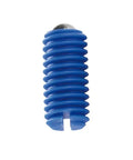 Solid As Rock Nylon Bead Positioning Screw Pack Featuring Slotted Head And Premium Steel Ball Spring Plunger With Slick Blue Coating for quick drop install.