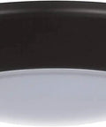 LED Flush Mount Ceiling Light 6 Pack, 16.5W Each, 1100 Lumens, 5000K Bright White, Bronze Trim, 7.5 Inch Diameter view from below