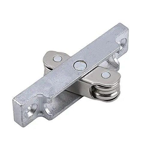 Hella Smooth Sliding Door Rollers And Window Wheels Stainless Steel Grooved Pulley Double Wheel Hardware Kit For Furniture Showers Drawers Rust Proof Heavy Duty, close-up view of a stainless steel grooved pulley