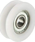 White 4 Pack V Groove Guide Bearing Pulley Wheels 8X30X11MM Aluminum Linear Sliders For 3D Printers And CNC Gear Runs Smooth As Butter And Holds Up Damn Well For Rig Mods That Really Pop.