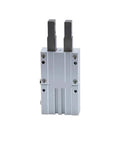 Heavy Duty Pneumatic Slide Stopper Cylinder Compatible With MIS Series Systems, compact steel actuator for industrial use.