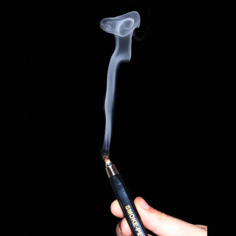 Heavy Duty Smoke Pen With Three Lasting Wicks To Chase Sneaky Drafts and Seal Air Leaks produces dense smoke for leak detection.
