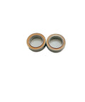 Top Shelf ABEC 7 Precision Hybrid Ceramic Ball Bearings 7X13X4mm with stainless steel seals, showing two bearings.
