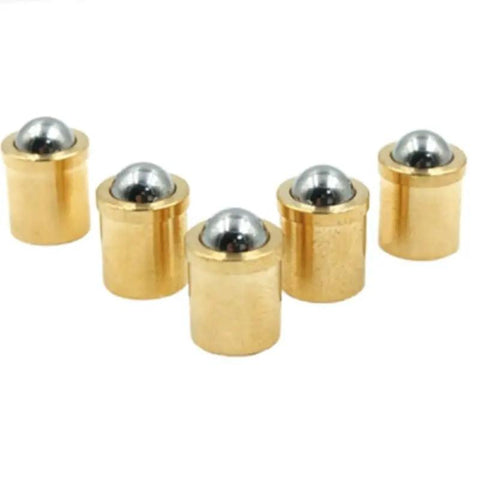 Built Tough Spring Ball Plunger Screws Metric Fasteners For Jigs And Clamps 10MM Thread 13MM Length brass plungers set.