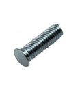 Unicorp EFH-0420-10 round captive stud, zinc-plated steel, 1/4-20 thread, 0.625 in long, side view.