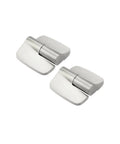 Heavy Duty 304 Stainless Steel Two Piece Automatic Closing Glass Shower Hinges With Brushed Finish Detachable Design.