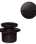 Solid Build Tip Toe Bathtub Drain Plug Trim Set With Two Hole Overflow Faceplate Oil Rubbed Bronze Finish 50 Pack, push flush valve.