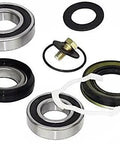Heavy Duty Tub Bearing And Lip Seal Kit With O Ring Clip For Maytag Neptune Front Load Washer Zero Drama Repair Silky Smooth Spin Super Tough Kit components set with seals and clips.