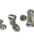 100 Piece Hella Reliable Smt Patch Nuts For Pcb Solder Stud Table Mount Brackets, M2 metal fasteners on a white background.