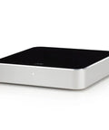 Silver and black AirPlay Audio Streaming Interface For Your HiFi Setup With Latency Compensation And A Solid DAC, three outputs.