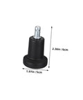 5 Pack Tall Fixed Stem Chair Wheel Stopper Guards For Office Desks Prevents Rolling On Smooth Floors Nonslip Heavy Duty desk chair stopper size 2.36in x 1.97in.