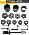 Front Wheel Drive Bearing Puller Set Universal Bearing Press Replacement Installer Removal Tool Kit For Automotive Mechanics 19 Piece