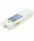 Top Shelf Heavy Duty Digital Push Pull Force Tester Rated At 500N Peak Load with buttons and display for tensile strength checks.