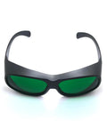 Heavy Duty Laser Safety Glasses Shielding Eyes From Blue Red And Infrared Beams At 450Nm 650Nm 808Nm 980Nm with dark green lenses.