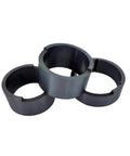 Industrial Grade Silicon Carbide Mechanical Sealing Rings Built For Heavy Duty Wear Resistance And Rock Solid Acid Alkali Corrosion Protection Featuring Precision Sintered Ceramic Design For Reliable Pump Performance, three rings viewed from above.