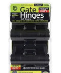 Heavy Duty Self Closing Metal Gate Hinge With Rock Solid Internal Spring Design And Rust Resistant Stainless Steel Frame For Secure Outdoor Entry Gate Smooth No Hassle Operation in packaging.