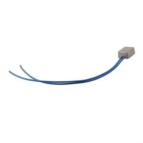 Compact Soft Start Module For Angle Grinders Smooth Power Ramp Up Kills Sudden Jerks, gray housing with blue wires.