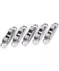 Get Your Glass Panels Gliding Right Again With These Heavy Duty Sliding Door Rollers Featuring Rust Proof Twin Wheels And Bump Free Motion For Track Fixes in a set of five.