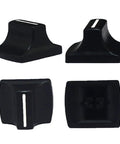 Speed Control Lever Fader Knobs Replacement Push Rod Caps made from hard rubber for DJ controllers, shown from multiple angles.