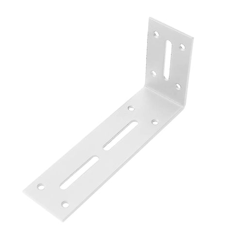 Heavy Duty Right Angle Shelf Bracket Set Thickened Steel Corner Braces For Floating Shelves rust resistant L bracket in white