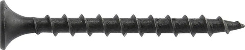 Heavy Duty Drywall Screws 6X2 Inch Coarse Thread Bugle Head Black Zinc Steel Fasteners For Sheetrock And Wood Studs close-up view