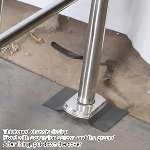 Pro Grade Self Closing Swing Gate Safety Entrance Barrier With Automatic Spring Loaded Mechanism Heavy Duty Walk Thru Gate base with thickened chassis design.