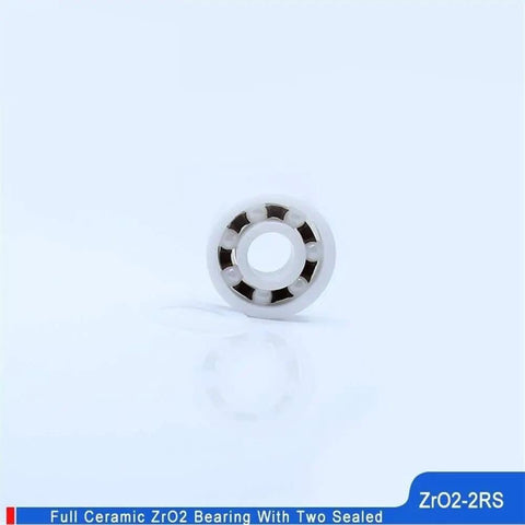Heavy Duty ZrO2 Full Ceramic Ball Bearings 9X20X6MM Double Sealed Dust Proof P5 Precision, side view.