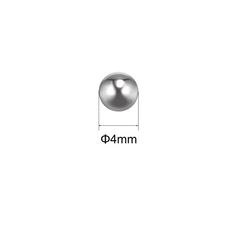4mm stainless steel ball bearing shown in detail, part of Sickly Smooth One Thousand Piece Four Millimeter G200 Grade Number 201.