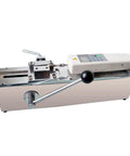 Real Deal 500N Digital Force Gauge Horizontal Push Pull Tension Tester Bench side view with manual lever and digital display.