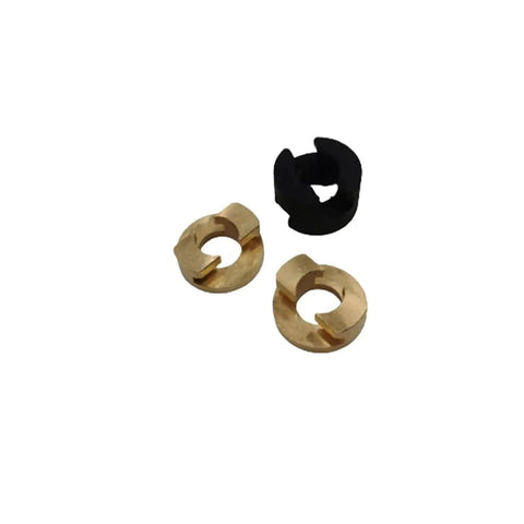 Upgrade Your Funssor V-Core 3.1 Printer With This Badass Z-Axis Lead Screw Decoupler Made From Super Durable Oldham Coupling Gear That Fits Perfectly And Keeps Things Running Smooth Without Any Skips Or Slippage Ever Again On Your Build Plate Setup. brass and black Oldham coupling decoupler parts for 3D printer Z-axis lead screw