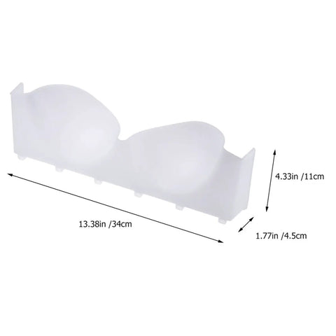 Straight Up Essential Six Piece Bra And Underwear Storage Box With Smart Compartment Layout For Your Closet To Keep All Your Favorite Lingerie Tidy And Totally Flawless, 13.38in clear compartment layout.