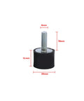 Knock Out The Buzz With These Pro Grade M6 Rubber Isolator Mounts Four Pack Shock Absorber, 20mm x 15mm rubber mount.