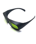 Real Deal Eye Protection With Heavy Duty Infrared Laser Glasses For Dental Diode Tools Featuring OD 1 At 660 Nm And OD 5 Up To 1095 Nm With Clear Coated Lenses, side view.
