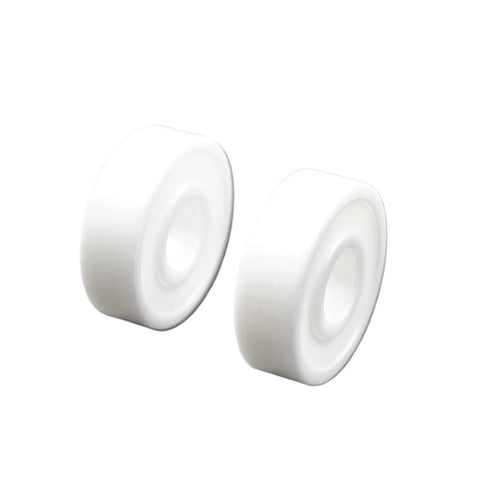 608 Full Ceramic Sealed Ball Bearings 8X22X7 mm ZrO2 Deep Groove Miniature Units, white ceramic with smooth surfaces for power tools.