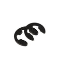 External Retaining Ring E Clip Circlip Washer Set For Shafts Black Carbon Steel M1.2 To M15 580 To 1000 Piece Assortment Kit