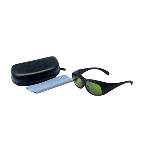 Heavy Duty Infrared Laser Safety Glasses With Rock Solid OD 8 Plus Defense Covering The 900 To 1100nm Range with case and cloth