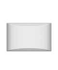 Front view of Aluminum Modern LED Wall Sconce Set Of 2 Dope Hardwired Up And Down Wall Mount Lights in white aluminum.