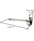 Two And One Eighth Inch Carbide Tipped Multi Spur Bit Built Tough Pro Grade Heavy Duty Drill Bit With Half Inch Shank shown with dimensions