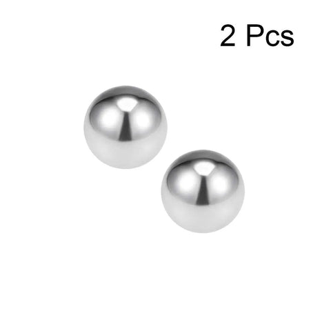 Heavy Duty 14Mm Precision Bearing Balls Crafted From Rock Solid 304 Stainless Steel G100 Grade, 2 Pcs shiny silver balls.