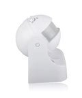Auto On Off PIR Motion Sensor Light Switch With Adjustable Time Delay, Infrared Occupancy Sensor For Indoor And Outdoor Use, 110-240V Wall Switch, Neutral Wire Required, Easy Install Smart Lighting Control, white side view