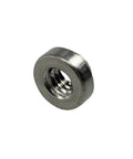 Round Head Stainless Steel Self Clinching Nut 8-32 Thread, robust metal hardware for secure sheet metal applications.