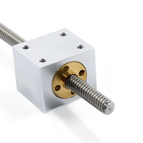 Lead Screw Nut Mount For 3D Printers Aluminum Trapezoidal Nut Housing Bracket Stable No Wobble Design Rustproof Block Easy Install Ergonomic Fit For 3D Printing Machines And General Tools, aluminum block on T8 lead screw